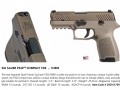 Gun #6 - Sig Sauer P32 Compact FDE 9 MM w/QF logo MSRP $429.99